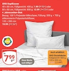 Kopfkissen im Angebot bei GLOBUS in Gießen Kopfkissen Angebote von OHO bei GLOBUS Gießen für 7,99 €