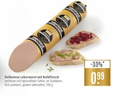 Delikatess Leberwurst mit Kalbfleisch Angebote von Unsere Hausmarke bei Marktkauf Freiburg für 0,99 €