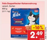 Doppeltlecker Katzennahrung von Felix im aktuellen Netto Marken-Discount Prospekt