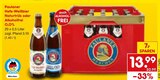 alkoholfreies Bier im Netto Marken-Discount Prospekt Hefe-Weißbier Naturtrüb oder Alkoholfrei 0,0% von Paulaner im aktuellen Netto Marken-Discount Prospekt für 13,99 €