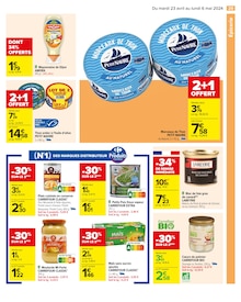 Promo Conserve de thon dans le catalogue Carrefour du moment à la page 31