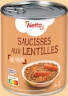 Saucisses aux Lentilles Pur Porc - Netto à 1,89 € dans le catalogue Netto