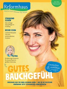 Reformhaus Immenstadt Prospekt der aktuellen Woche, gültig von 01.03.2023 bis 31.03.2023 Aktueller Reformhaus Immenstadt Prospekt "Natürlich besser für mich" mit 48 Seiten