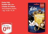 Aktuelle Katzenfutter Angebote bei GLOBUS in Essen Aktuelles Knabber Mix oder Crispies für Katzen Angebot bei GLOBUS in Essen ab 0,89 €
