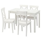 Tisch und 4 Stühle weiß/weiß Angebote von EKEDALEN / INGOLF bei IKEA Hattingen für 368,96 €