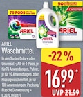 Waschmittel im Angebot bei ALDI Nord in Gladbeck Waschmittel Angebote von Ariel bei ALDI Nord Gladbeck für 16,99 €