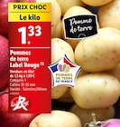 Promo Pommes de terre Label Rouge à 1,33 € dans le catalogue Lidl à Villers-Bocage