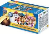3 œufs au chocolat avec surprise - PAT PATROUILLE en promo chez Intermarché Super Niort à 3,29 €
