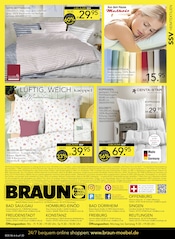 Bettwäsche im BRAUN Möbel-Center Prospekt in Neunkirchen Aktueller BRAUN Möbel-Center Prospekt mit Bettwäsche, "JUBILÄUMS SSV", Seite 20
