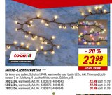 Mikro-Lichterketten bei toom Baumarkt im Blaichach Prospekt für 23,99 €