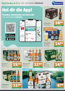 Getränke A-Z Prospekt der KW 11 "DIE GETRÄNKEKÖNNER" Aktueller Getränke A-Z Prospekt "DIE GETRÄNKEKÖNNER" Seite 2 von 4 Seiten