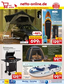 Zelt im Netto Marken-Discount Prospekt "Aktuelle Angebote" mit 75 Seiten (Augsburg)