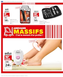Prix et réduction Epilateur dans le prospectus Carrefour en cours Offre Epilateur dans le catalogue Carrefour du moment à la page 10