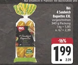 EDEKA Münnerstadt - 4 Sandwich Baguettes XXL Angebot im Prospekt 4 Sandwich Baguettes XXL bei EDEKA im Münnerstadt Prospekt für 1,99 €
