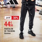 Pantalon de training Homme - ADIDAS à 44,99 € dans le catalogue Intersport