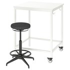Aktuelles Tisch und Sitz-/Stehstütze weiß/dunkelgrau Angebot bei IKEA in Bottrop ab 248,00 €
