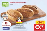 Aktuelles Vollkorn Schnittbrötchen Angebot bei Netto Marken-Discount in Düsseldorf ab 0,19 €