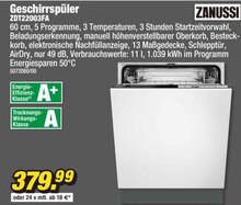Geschirrspüler ZDT22003FA bei POCO in Münster Geschirrspüler ZDT22003FA im Angebot bei POCO Münster für 379,99 €