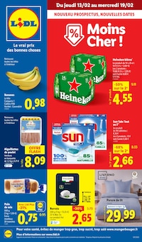 Prospectus Lidl de la semaine "Moins Cher !" avec 1 pages, valide du 13/02/2025 au 19/02/2025 pour Thionville et alentours