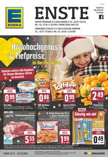 EDEKA Prospekt der Woche "Aktuelle Angebote" Seite 1, 27.11.2023 bis 02.12.2023 für Hemer Aktueller EDEKA Prospekt "Aktuelle Angebote" Seite 1 von 24 Seiten für Hemer
