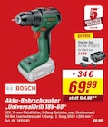 Akku-Bohrschrauber UniversalDrill 18V-60 Angebote von Bosch bei toom Baumarkt Velbert für 69,99 €
