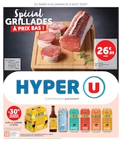 Prospectus Supermarchés Hyper U en cours à Mons-en-Barœul et alentours, "Spécial GRILLADES À PRIX BAS !", 16 pages, 04/08/2026 - 09/08/2026 Catalogue Supermarchés Hyper U en cours à Mons-en-Barœul et alentours, "Spécial GRILLADES À PRIX BAS !", 16 pages, 04/08/2026 - 09/08/2026