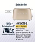Grille-pain - SMEG en promo chez Proxi Confort Marseille à 149,90 €