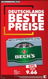 Kaufland Becks im Prospekt 