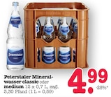 Mineralwasser classic im Angebot bei E center in Karlsruhe Mineralwasser classic Angebote von Peterstaler bei E center Karlsruhe für 4,99 €