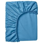 Spannbettlaken blau 160x200 cm Angebote von DVALA bei IKEA Beckum für 16,99 €