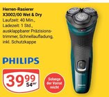 Aktuelles Herren-Rasierer X3002/00 Wet & Dry Angebot bei GLOBUS in Bochum ab 39,99 €