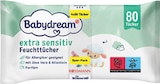 Feuchttücher Extra Sensitiv oder 99% Wasser im Rossmann Prospekt Feuchttücher Extra Sensitiv oder 99% Wasser von Babydream im aktuellen Rossmann Prospekt für 3,49 €