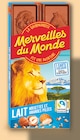 Chocolat au lait noisettes et amandes pilées - Merveilles du Monde en promo chez Netto Pau à 0,81 €