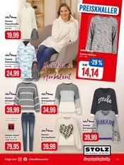 Pullover im Kaufhaus Stolz Prospekt in Neumünster Aktueller Kaufhaus Stolz Prospekt mit Pullover, "STOLZ. Das Kaufhaus im Norden.", Seite 13