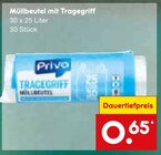 Müllbeutel mit Tragegriff Angebote von Priva bei Netto Marken-Discount Dachau für 0,65 €