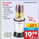 Nutri Mixer 4-teilig Angebote von Gourmetmaxx bei Netto Marken-Discount Sindelfingen für 19,99 €