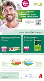 mea - meine apotheke Prospekt für Ulm mit 4 Seiten mea - meine apotheke Prospekt für Ulm: "Unsere August-Angebote", 4 Seiten, 01.08.2026 - 31.08.2026
