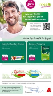 mea - meine apotheke Prospekt der KW 31 "Unsere August-Angebote" Aktueller mea - meine apotheke Prospekt "Unsere August-Angebote" Seite 1 von 4 Seiten