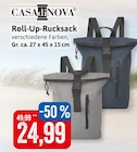 Roll-Up-Rucksack im Angebot bei Kaufhaus Stolz in Neumünster Roll-Up-Rucksack Angebote von CASAdiNOVA bei Kaufhaus Stolz Neumünster für 24,99 €