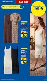 Promos Robe Femme dans le catalogue "Ça vaut le coup." de Lidl Robe Femme en promo dans le catalogue Lidl à la page 47