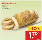 Weltmeisterbrot im Angebot bei Netto Marken-Discount in Celle Weltmeisterbrot Angebote bei Netto Marken-Discount Celle für 1,79 €