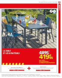 Offre Table De Jardin dans le catalogue Carrefour du moment à la page 49