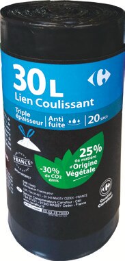 20 sacs poubelle - Carrefour Market à Saint-Étienne 20 sacs poubelle en promo chez Carrefour Market Saint-Étienne à 4,40 €