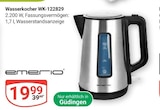 Wasserkocher WK-122829 im Angebot bei GLOBUS in St. Ingbert Wasserkocher WK-122829 Angebote von Emerio bei GLOBUS St. Ingbert für 19,99 €