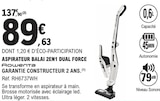 Aspirateur balai 2en1 dual force - Rowenta dans le catalogue E.Leclerc