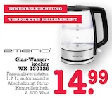 Aktuelles Glas-Wasserkocher WK-130126 Angebot bei E center in Ludwigshafen (Rhein) ab 14,99 €