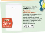 Réfrigérateur Table Top COT1S45EW - CANDY en promo chez Copra Orange à 269,00 €