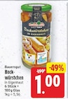 Bockwürstchen von Bauerngut für 1,00 € bei E center im Angebot Bockwürstchen von Bauerngut im aktuellen E center Prospekt