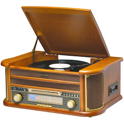 Nostalgie Musikanlage mit Plattenspieler 4-in-1 MCR-50MK3