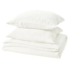 Bettwäsche-Set, 3-teilig weiß 240x220/80x80 cm im IKEA Prospekt Bettwäsche-Set, 3-teilig weiß 240x220/80x80 cm von SCHERSMIN im aktuellen IKEA Prospekt für 69,99 €